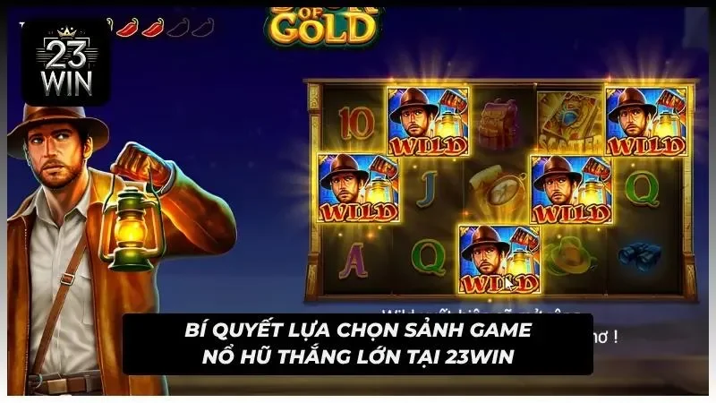 Giao diện slot chủ đề thám hiểm với nhiều biểu tượng Wild trên bảng quay.