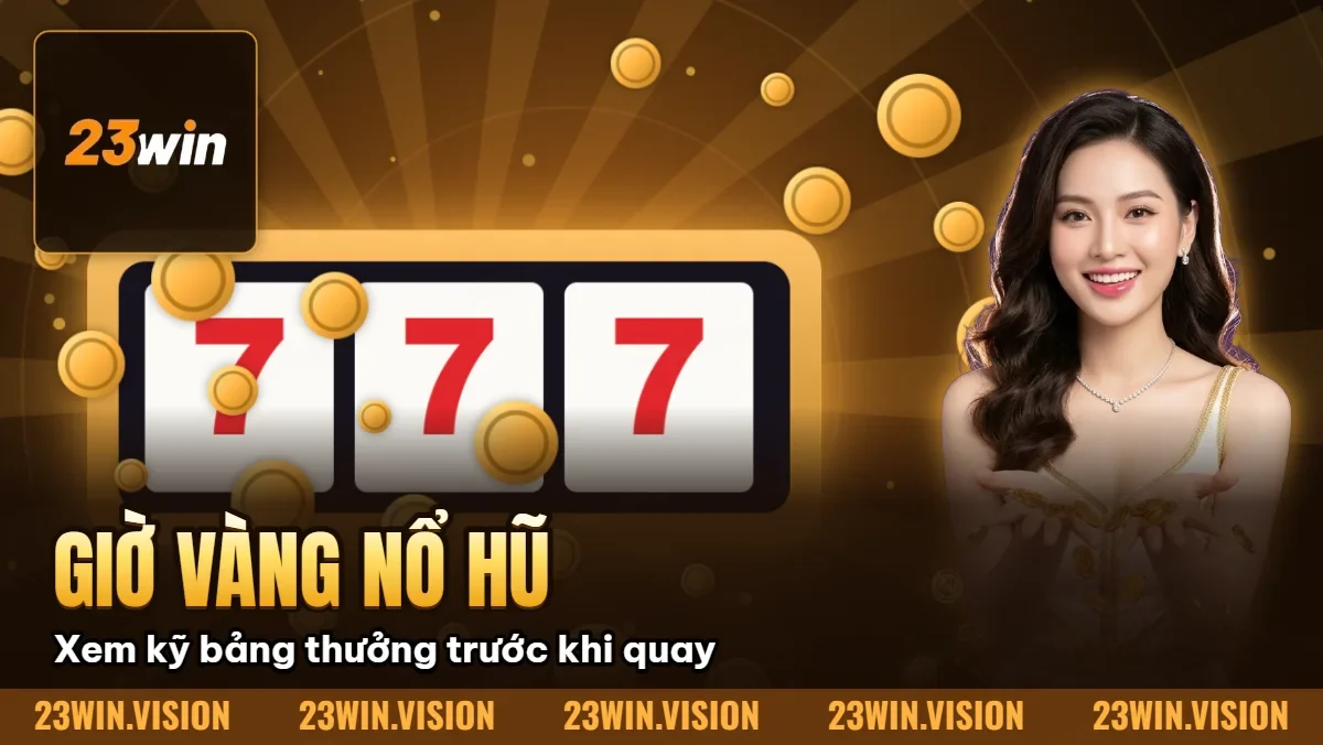Hình minh họa bài viết: Giờ Vàng Nổ Hũ 23Win – Khung Giờ Dễ Trúng Jackpot Nhất